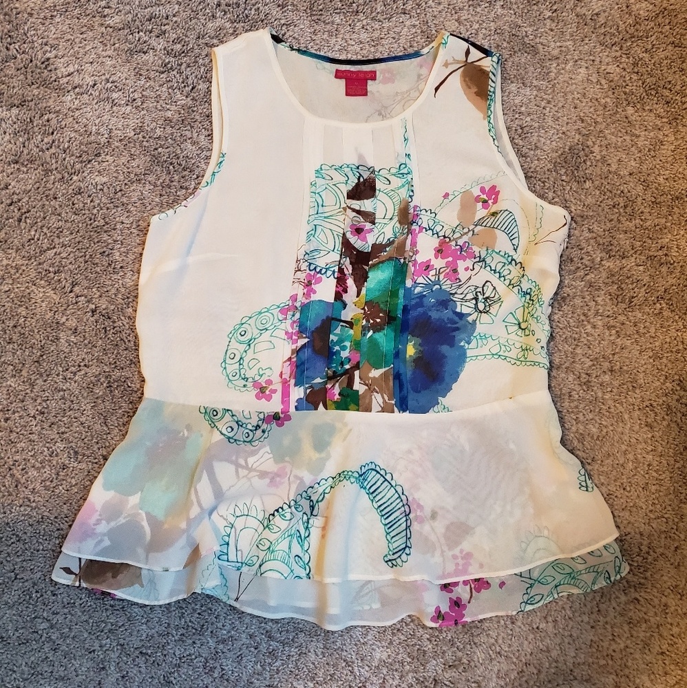 Floral peblum